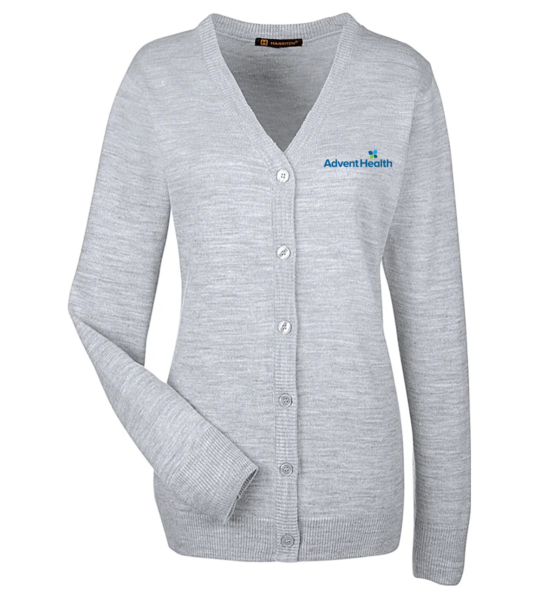 Harriton Ladies Pilbloc V-Neck Button Cardigan Sweater