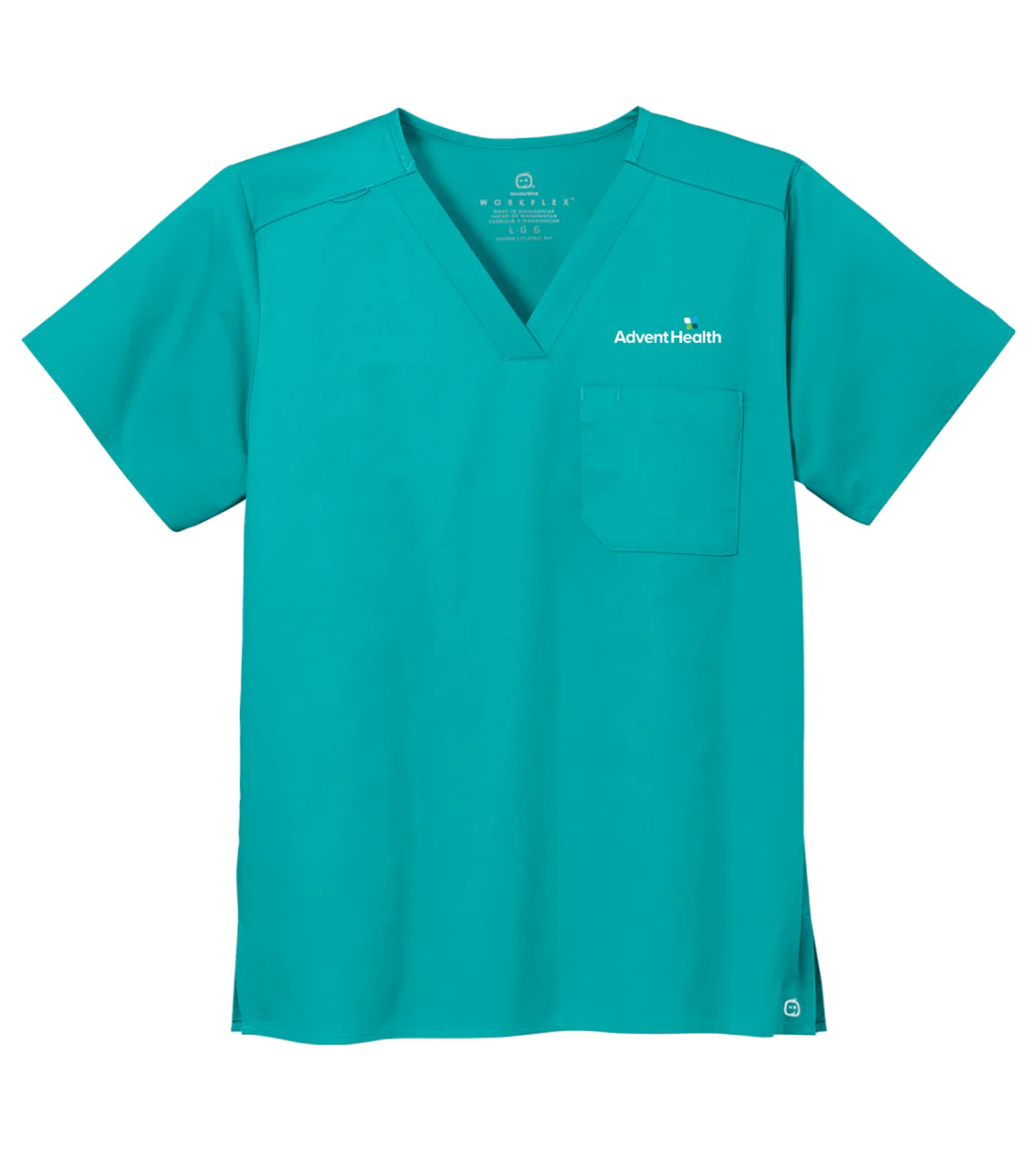 Wink Unisex WorkFlex Chest Pocket V-Neck Top